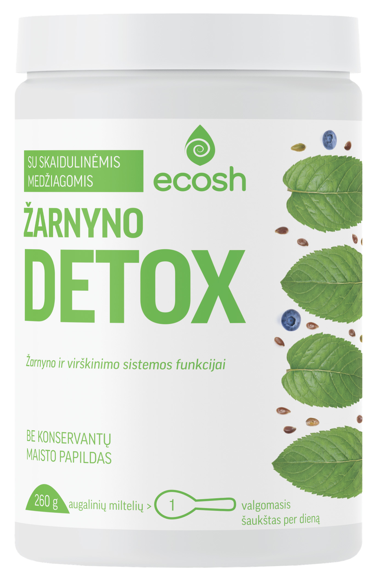 ECOSH žarnyno Detox milteliai, 260 g | Moonmart.lt