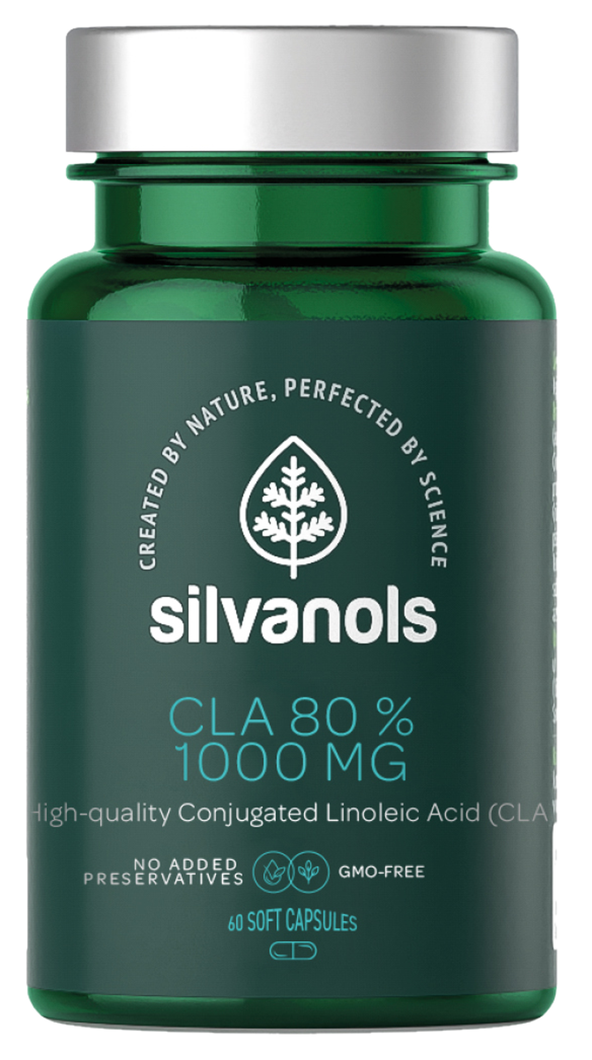 SILVANOLS Premium CLA 80% kapsulės, 60 vnt. | Moonmart.lt