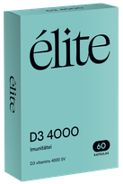 ELITE D3 4000 IU kapsulės, 60 vnt.