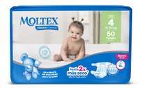 MOLTEX Premium Comfort 4 Maxi sauskelnės, 50 vnt.