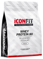 ICONFIT Whey Protein 80 mėlynių-jogurto skonio milteliai, 1000 g