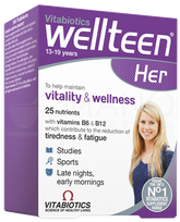 WELLTEEN  Her Vitality&Wellness tabletės, 30 vnt.