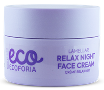 ECOFORIA Lavender Clouds Lamellar Relax Night veido kremas, 50 ml