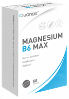 JONAX Magnesium B6 Max tabletės, 60 vnt.