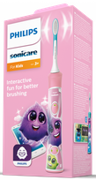 PHILIPS Sonicare KIDS (pink) HX6352/42 elektrinis dantų šepetėlis, 1 vnt.