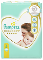 PAMPERS Premium Care 2 (4-8 kg) sauskelnės, 68 vnt.