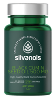 SILVANOLS Premium Black Cumin Seed Oil 500 mg kapsulės, 60 vnt.