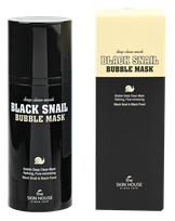 THE SKIN HOUSE Black Snail Bubble Mask veido kaukė, 100 ml