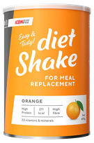 ICONFIT Diet Shake - Orange milteliai, 495 g