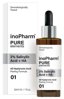 INOPHARM 2% Salicylic Acid + HA šveitiklis, 30 ml