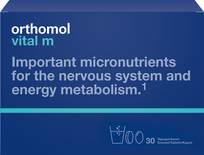 ORTHOMOL Vital M milteliai, tabletės, kapsulės, 30 vnt.