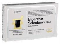 PHARMA NORD SELENIUM +ZINC tabletės, 30 vnt.