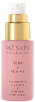 MZ SKIN Rest & Revive Restorative Placenta & Stem Cell Night serumas, 30 ml