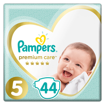 PAMPERS Premium Care-5 Junior, 11-25kg sauskelnės, 44 vnt.