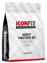 ICONFIT Whey Protein 80 - Chocolate milteliai, 1000 g