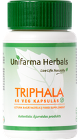 UNIFARMA HERBALS Triphala kapsulės, 60 vnt.