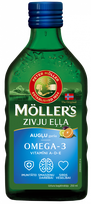 MOLLERS žuvų taukai (Gaivaus vaisių skonio), 250 ml