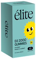 ELITE D3 2000 IU Gummies kramtomosios pastilės, 60 vnt.