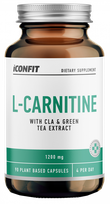 ICONFIT L-Carnitine with ClA & Green Tea Extract 1200 mg kapsulės, 90 vnt.