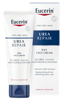 EUCERIN UreaRepair  sausai odai su 5% šlapalu veido kremas, 50 ml