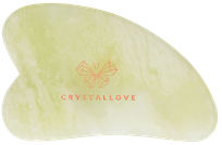 CRYSTALLOVE Gua Sha Jade masažo plokštelė, 1 vnt.