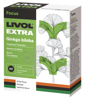 LIVOL  Extra Ginkgo Biloba tabletės, 60 vnt.