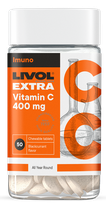 LIVOL  Extra Vitamin C 400 mg kramtomosios tabletės, 50 vnt.