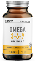 ICONFIT Omega 3-6-9 minkštos gelio kapsulės, 90 vnt.