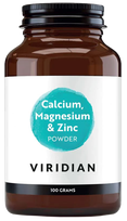 VIRIDIAN Calcium Magnesium & Zinc milteliai, 100 g