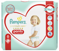 PAMPERS Premium Care 6 (15+ kg) sauskelnės-kelnaitės, 31 vnt.