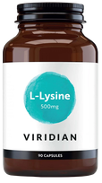 VIRIDIAN L-Lysine 500 mg kapsulės, 90 vnt.