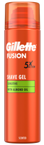 GILLETTE Fusion Sensitive with Almond Oil skutimosi putos, 200 ml