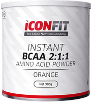 ICONFIT BCAA 2:1:1 - Orange milteliai, 300 g