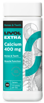 LIVOL  Extra Calcium 400 Mg tabletės, 180 vnt.