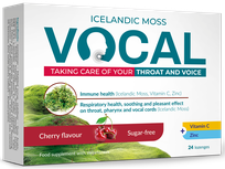 VOCAL  Cherry Flavor pastilės, 24 vnt.