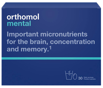 ORTHOMOL Mental milteliai + kapsulės, 30 vnt.