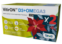 VITIRON D3 Omega 3 4000 IU Srong (1+1) kapsulės, 60 vnt.