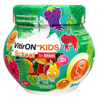 VITIRON Kids School for BRAIN pastilės, 50 vnt.