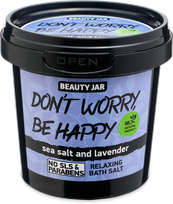 BEAUTY JAR Don­`t Worry, Be Happy vonios druska, 200 g