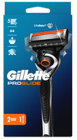 GILLETTE Fusion5 ProGlide 2 papildomos galvutės +  skustuvas, 1 vnt.