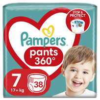 PAMPERS Pants-7 (17+kg) sauskelnės-kelnaitės, 38 vnt.