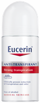 EUCERIN 48 val. jautriai odai rutulinis antiperspirantas, 50 ml