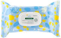 KLORANE Bebe Gentle Cleansing drėgnos servetėlės, 70 vnt.