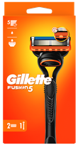 GILLETTE Fusion5 2 papildomos galvutės +  skustuvas, 1 vnt.