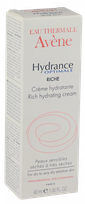 AVENE Hydrance Optimale Riche veido kremas, 40 ml