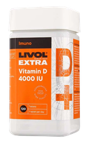 LIVOL  Extra Vitamin D 4000IU tabletės, 120 vnt.