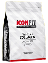 ICONFIT Whey+Collagen - vanilės skonio milteliai, 1000 g