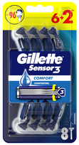 GILLETTE Blue 3 vienkartiniai skustuvai, 8 vnt.