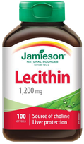 JAMIESON Lecithin 1200 mg minkštos gelio kapsulės, 100 vnt.