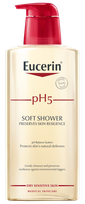 EUCERIN pH5 sausai, jautriai odai švelnus  dušo gelis, 400 ml